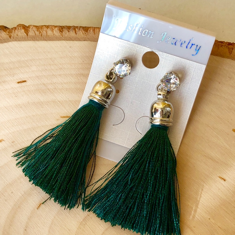 Handmade Tassel Earrings - Picture 3 of 8